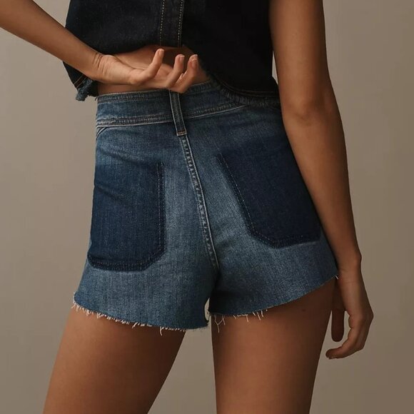 Anthropologie Pilcro Mid-Rise Micro Denim Shorts 32 - Picture 1 of 4